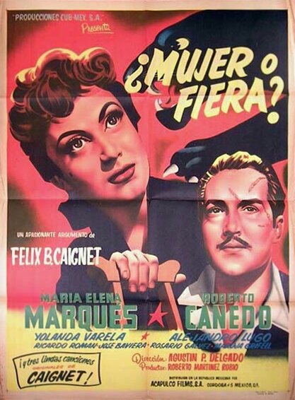 ¿Mujer... o fiera? (1954) постер